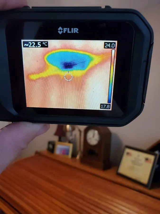 Thermal imaging inspection for water damage in Tyrone